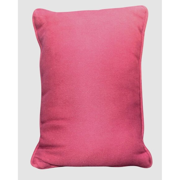 Vtg Tapestry Throw Pillow Birdhouse Hearts Cottagecore 11" x 8" - Picture 2 of 6